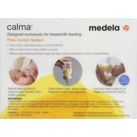 MEDELA CALMA ΕΙΔΙΚΟ ΜΠΙΜΠΕΡΟ ΦΥΣΙΚΟΥ ΘΗΛΑΣΜΟΥ 150ML - Image 6