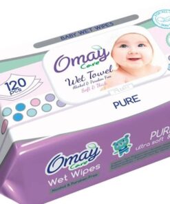 Μωρομάντηλα Omay 120τεμ. Pure