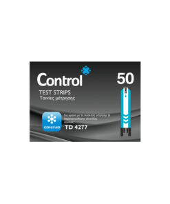 Control Blood Glucose Test Strips 2 x 25′